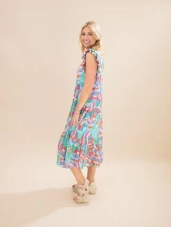 Print Chiffon Midi Dress With Pockets | S-L -Women Clothing Shop 4c9df0c896a64b63779bd01d5ac36fcc