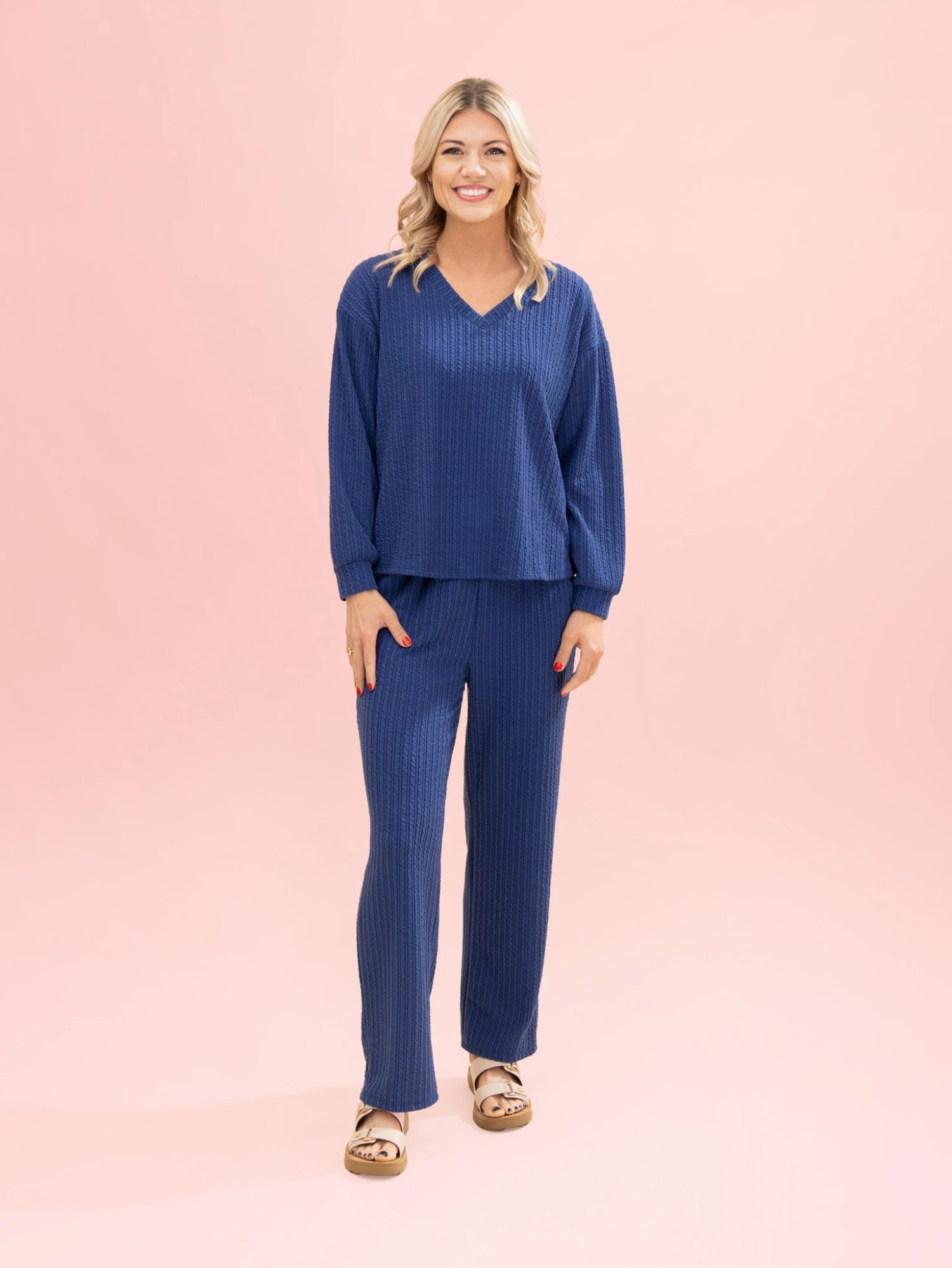 Golden Rib Elastic Waist Pants W/ Pockets By DD Design | S-3XL Pair W/ Sku64074 11 Golden Rib Elastic Waist Pants W/ Pockets By DD Design | S-3XL Pair W/ Sku64074 - Image 11