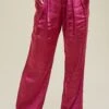 Satin Wide Leg Pants W/ Pleated Detail | S-XL Wishlist