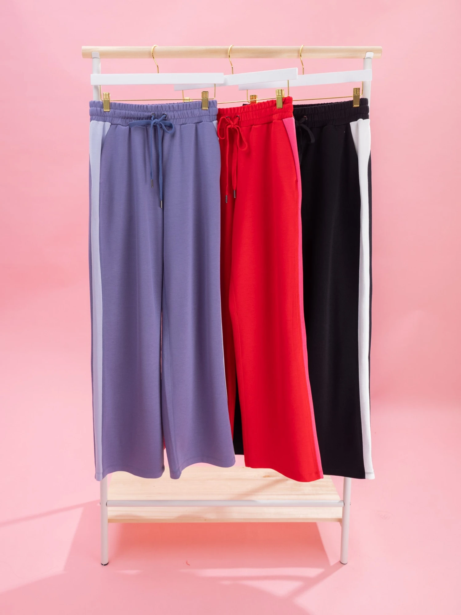 Luxe Scuba Color Block Wide Leg Pants DD Design | S-3XL 3 Luxe Scuba Color Block Wide Leg Pants DD Design | S-3XL - Image 3