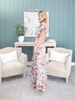 Floral Print Chiffon Maxi Dress | S - L -Women Clothing Shop 50c223ef4c401bf804129d76a6a77fb2