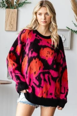 Abstract Pattern Sweater | S - L First Love -Women Clothing Shop 50e34d05f4e5ede8b39f2ab233f37c2d