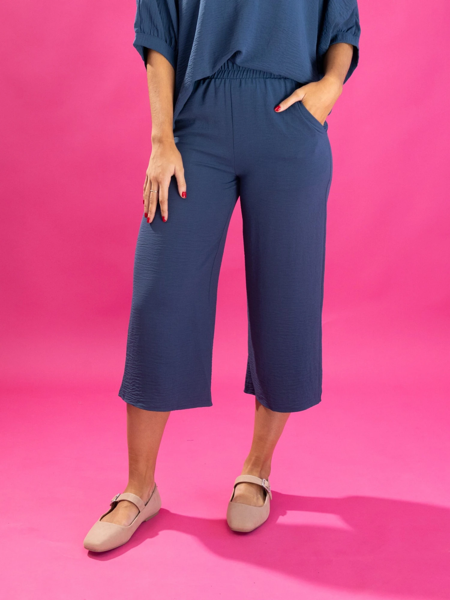 Airflow Cropped Pants With Pockets By DD Design | S - 3XL Pair W/ Sku57815 2 Airflow Cropped Pants With Pockets By DD Design | S - 3XL Pair W/ Sku57815 - Image 2