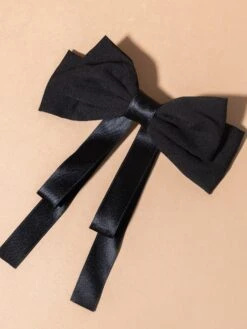 Zenana Silk Satin Double Layer Bowtie Ribbon Hair Clip -Women Clothing Shop 511abe580c1b404ec9449368afd77777