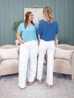 Risen Tummy Control High Rise Wide Leg Pant | 0-3X -Women Clothing Shop 525803d2746af13b20c24081cd34a2fe