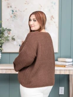 Round Neck Oversized Sweater | S - L -Women Clothing Shop 543aba7643e032fd484a4a68f8f8b048