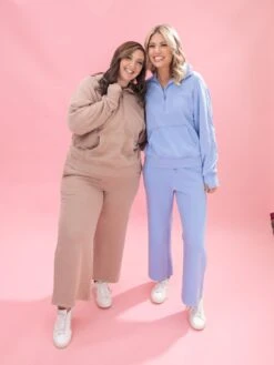 Lived In Wide Leg Crop Garment Washed 27" Pants By DD Design | S - 3XL