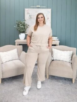 Brushed Hacci Wide Leg Pants | S - L Pair W/ Sku59926 -Women Clothing Shop 55ef07904b9ebc9a5bd3d6a173ddc36c