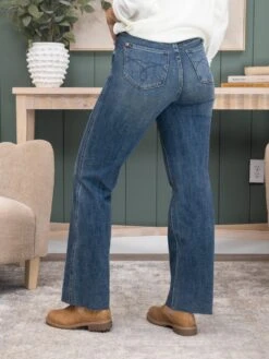 Judy Blue High Waist Tummy Control Cut Raw Hem Straight Jean | 0-24 -Women Clothing Shop 5634901e35cbdffd7834c6a3cc7d2336