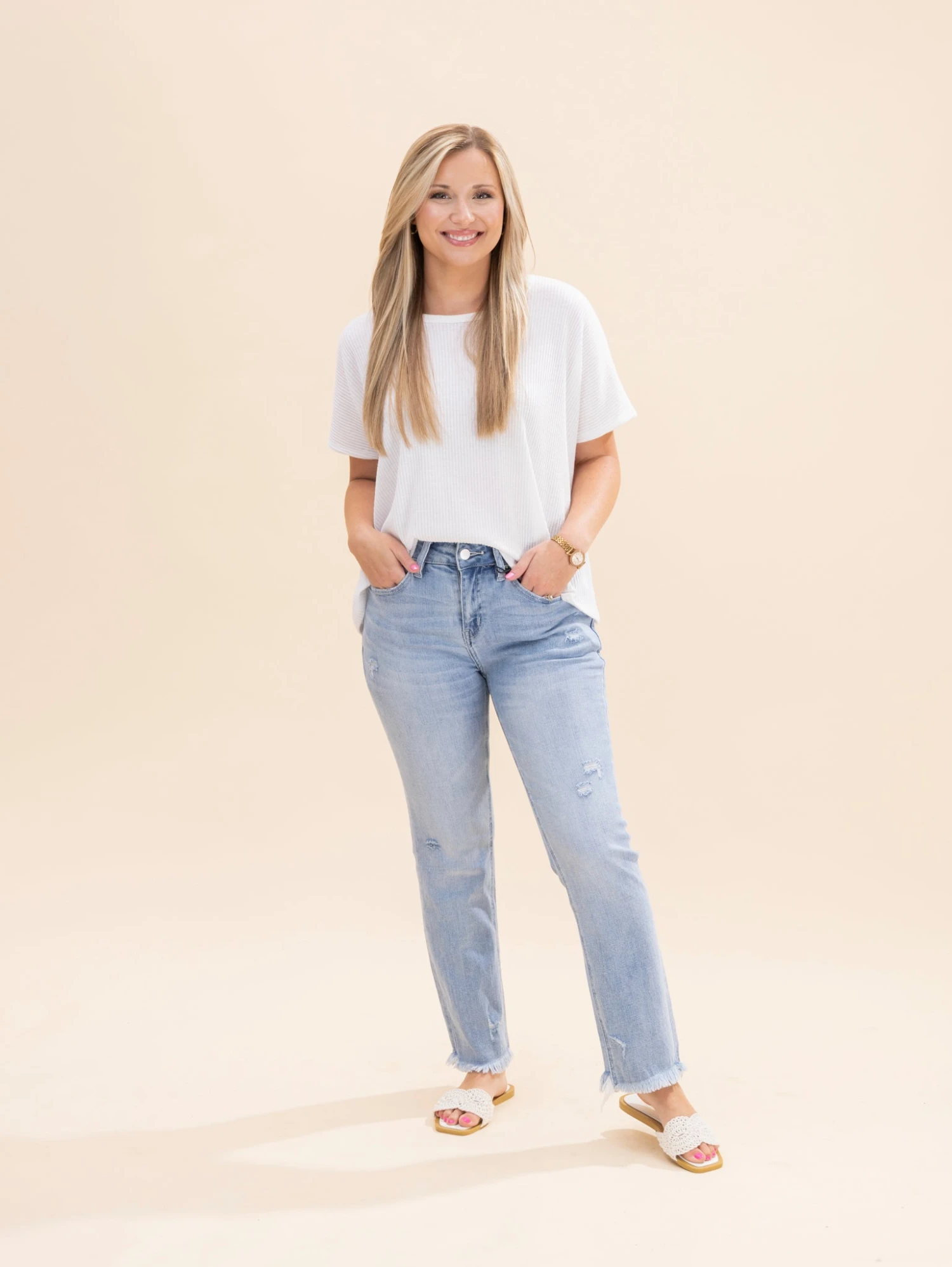 Mica Denim Mid Rise Cigarette Crop Jeans | 0-15 6 Mica Denim Mid Rise Cigarette Crop Jeans | 0-15 - Image 6