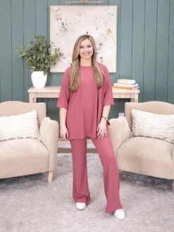 Yummi Rib Flare Pants By DD Design | S - 3XL Pair W/ Sku58417 -Women Clothing Shop 5680898a5c3b91c11383c1a0b4f945f7