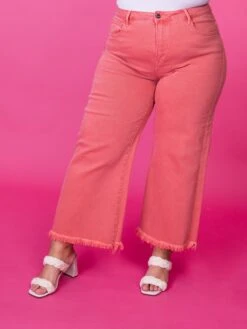 Risen High Rise Crop Wide Leg Pants | 0-3X