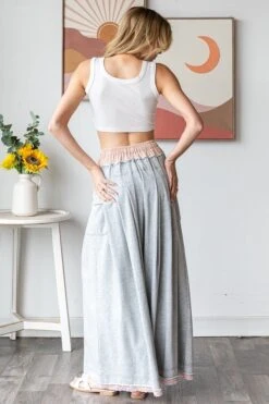 Washed Twofer Waistband Wide Leg Pants | S - XL Oli & Hali -Women Clothing Shop 5a5904a8253bb82a0f73b7a99b974192