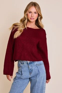 Boat Neck Boxy Sweater | XS - L Le Lis