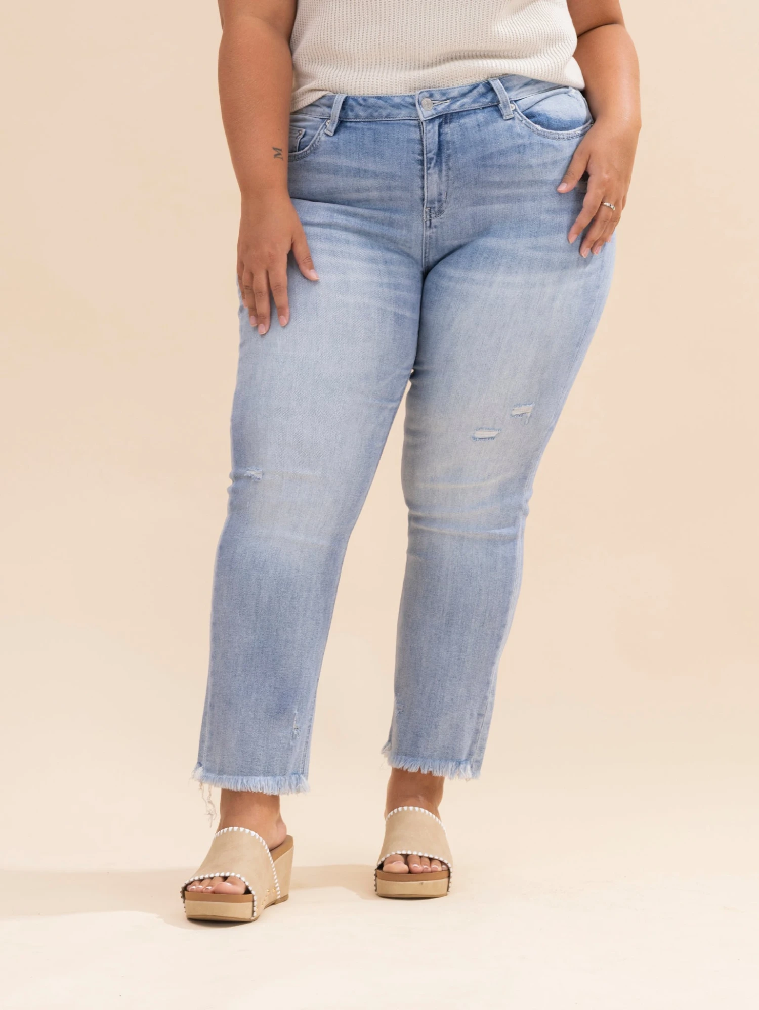 Mica Denim Mid Rise Cigarette Crop Jeans | 0-15 4 Mica Denim Mid Rise Cigarette Crop Jeans | 0-15 - Image 4