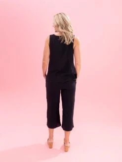 Cotton Gauze Pants W/ Elastic Waist & Front Pockets By DD Design | S-3XL Pair W/ Sku63209 -Women Clothing Shop 5bb1e8d56c54e53a8848488500887542