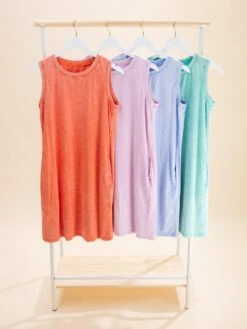 Mineral Wash Tank Dress W/ Pockets | S-XL