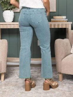 Zenana Acid Washed Frayed Cutoff Hem Straight Wide Pants | S-XL 5 Zenana Acid Washed Frayed Cutoff Hem Straight Wide Pants | S-XL -Women Clothing Shop 5c06db8c3bf0eb7d39d280c33372e804