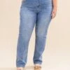 Mica Denim High Rise Straight Leg Jeans | 0-15