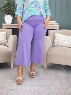 Dear Scarlett "Magic" Stretch Pull On Wide Leg Crop Pants | S-3X -Women Clothing Shop 5cb3d9f8cfa768456fedb72997137a1a