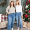Lovervet High Rise Crop Wide Leg Carpenter Jeans | 0-22