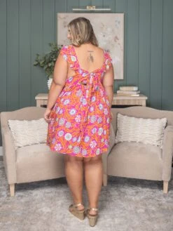 Floral Short Sleeve Mini Dress | S-3X -Women Clothing Shop 5d8791a4c8ee2e345d970ed9626389ad