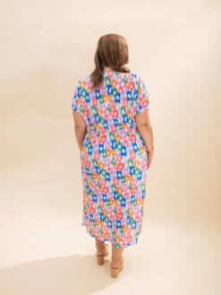 Floral Print Multi Color Tunic Maxi Dress | S-L Bright & Bold Collection -Women Clothing Shop 5e13cc7b4ec26dbffbc6b821a06f1e4c