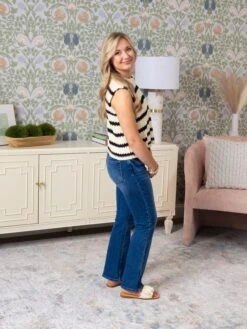 Risen High Rise Ankle Bootcut Jeans | 0 - 3X -Women Clothing Shop 5e4a3c33abda549458717bf15d319457