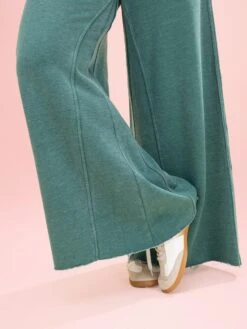 Lived In Raw Hem Wide Leg 30" Pants By DD Design | S-3XL -Women Clothing Shop 5fa8cfeed3d863a6511619e897e9e41c
