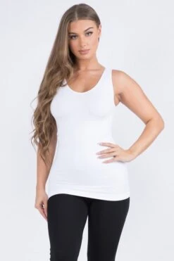 V-Neck Or U-Neck Reversible Seamless Tank | Reg - Plus Yelete -Women Clothing Shop 61bb2109be1355737d808097dda45a38