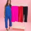 Long Pants W/ Elastic Waistband By DD Design | S-3XL Bright & Bold