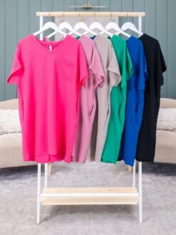 Zenana Airflow V-Neck Shirt Dress W/ Pockets | S-3XL -Women Clothing Shop 65a339f02e1ed73da325c7a0d07ae673