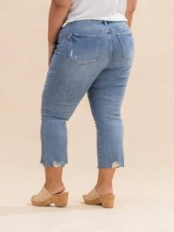 Judy Blue Mid Rise Vintage Wash Destroy Hem Kick Flare Jean | 0-24 -Women Clothing Shop 65bfd30a3fbee12c53fb5f6a1af4cdfe