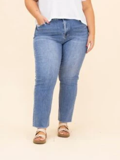 Mica Denim Super High Rise Straight Leg Jeans | 0-22 -Women Clothing Shop 66bb005329882c87c60d92c4cedf2f9c