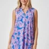 Lizzy Wrinkle Free Sleeveless Printed Dress | S - 3X