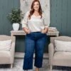 Lovervet Mid Rise Wide Leg Jean | 0 - 22