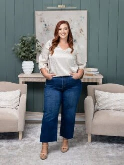 Lovervet Mid Rise Wide Leg Jean | 0 - 22