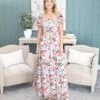 Floral Print Chiffon Maxi Dress | S - L