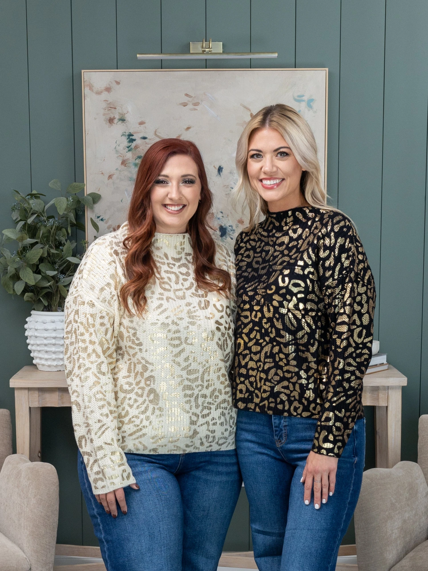 Metallic Leopard Sweater | S- XL 1 Metallic Leopard Sweater | S- XL