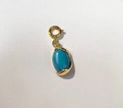 Turquoise Stone Charm