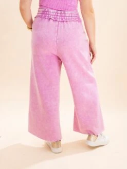 Zenana Acid Wash Fleece Palazzo Sweatpants W/ Pockets | S - 3X -Women Clothing Shop 69f5efcab1702f0067d72a156522efac