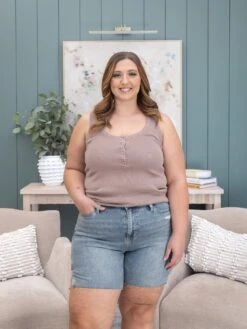 Judy Blue High Waist Side Slit Shorts | S - 3XL -Women Clothing Shop 6a3923d998d744233f81ace28d43bb2d