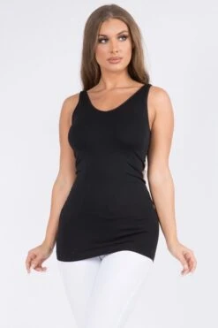 V-Neck Or U-Neck Reversible Seamless Tank | Reg - Plus Yelete