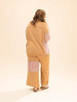 Mixed Print Mineral Washed Wide Leg Pants | S-L Pair W/ Sku63795 -Women Clothing Shop 6a7615ace8db53a63e30b45b48585ed3