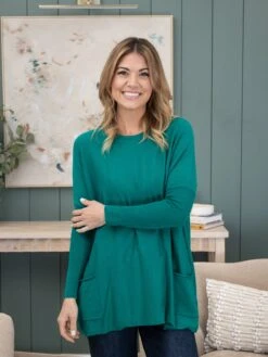 Two Pocket Viscose "Perfect Knit" Tunic Sweater By DD Design | S - 3XL -Women Clothing Shop 6bb9e3b6a3405ab0c3f872a7c05961ab