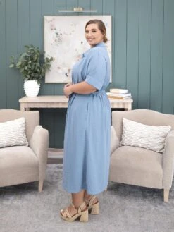 Airflow Buttoned Shirt Dress With Belted Waist | S - 3XL -Women Clothing Shop 6c068d0646b37cd1d44c2fdf57fe6d12