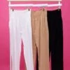 Smocked Wide Waistband High Waist Wide Leg Pants | S - 2XL