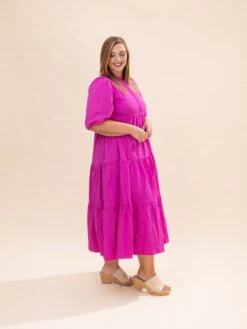 Textured Tiered Midi Dress With Puff Sleeves | S-L 37 Textured Tiered Midi Dress With Puff Sleeves | S-L -Women Clothing Shop 6c5e88c3f9e14db9fadddc4ea7ad82b1