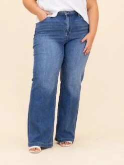 Mica Denim High Rise Wide Leg Jeans With Stretch | 0-15 -Women Clothing Shop 6d0c1ecbff6f2dad722d3e75dcff1427