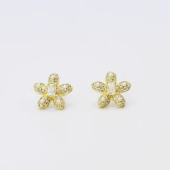 Pave Flower Stud Treasure Jewels